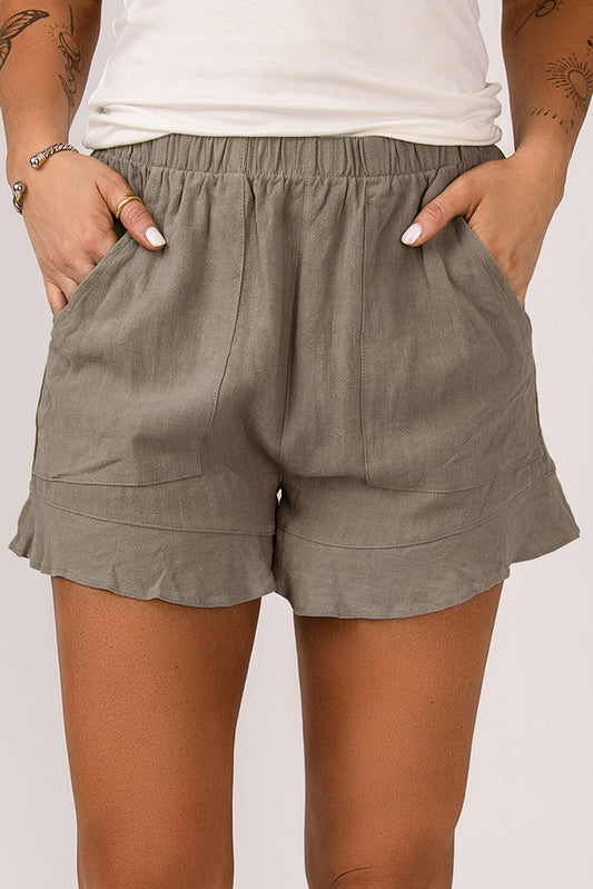 Ruffled Pocket Shorts