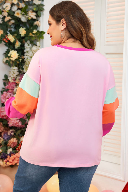 Bubblegum Colorblock Top