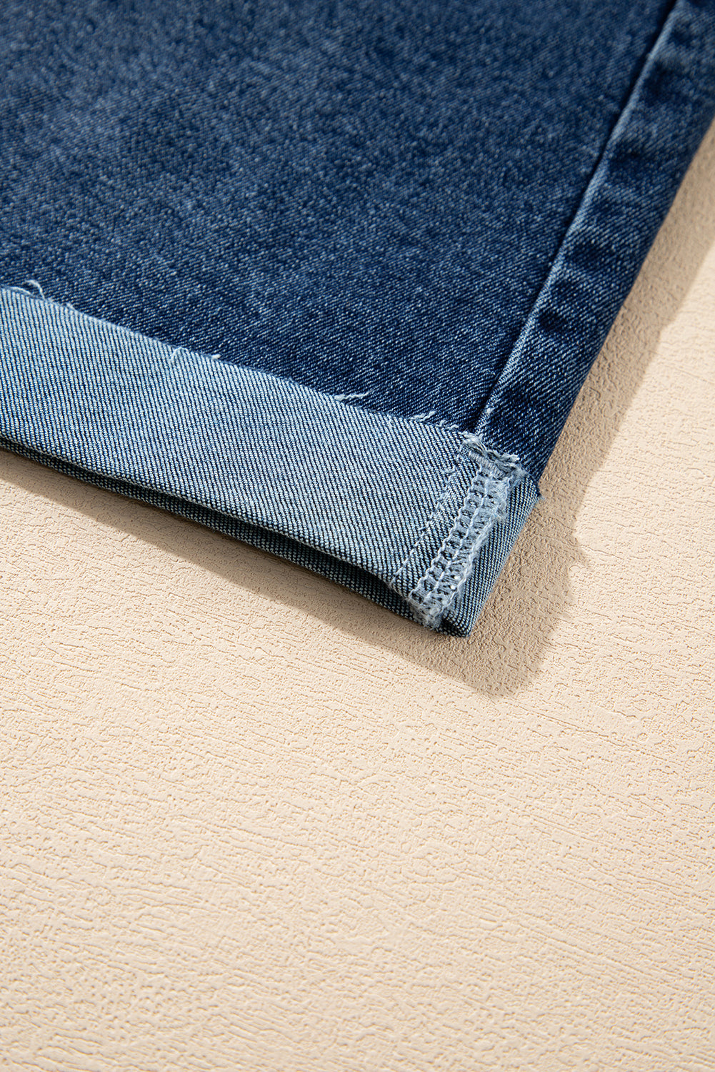 Dark Blue Denim Shorts