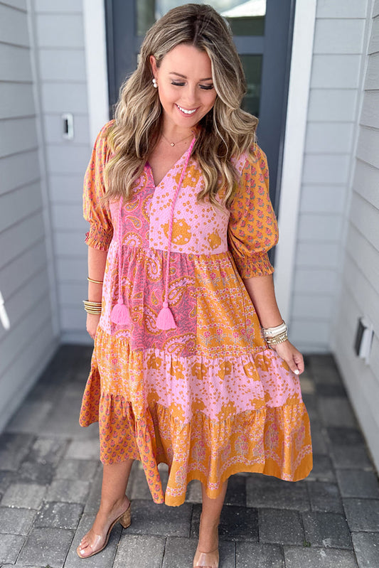 Sunset Paisley Dream Maxi Dress