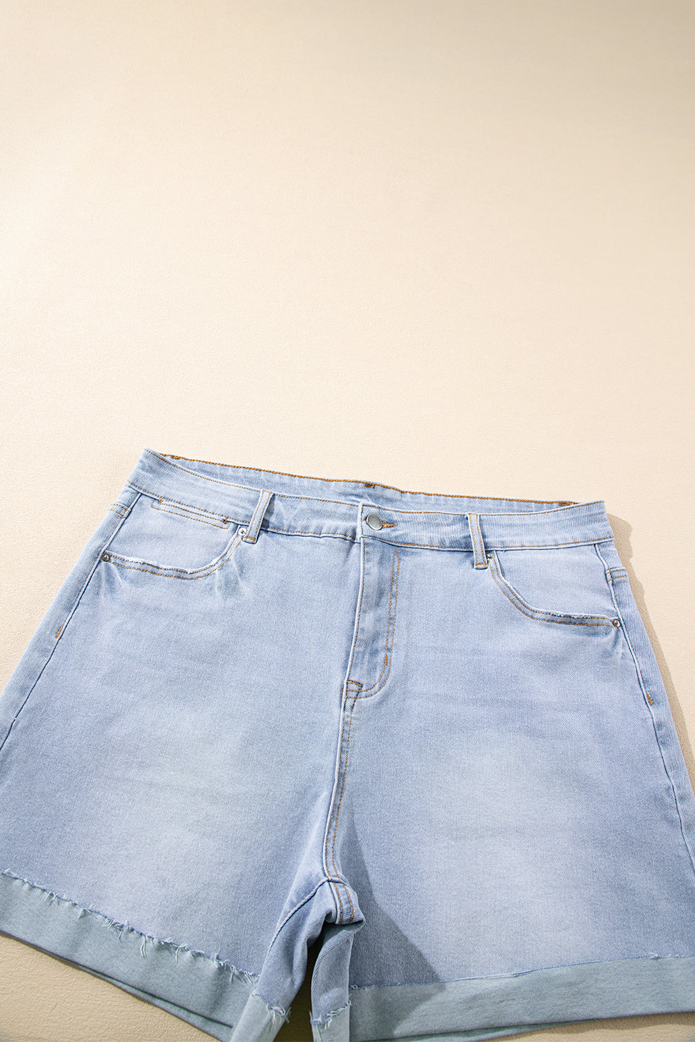 Light Wash Denim Shorts