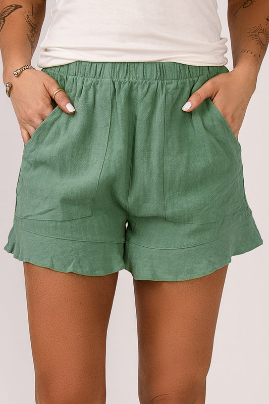 Ruffled Pocket Shorts