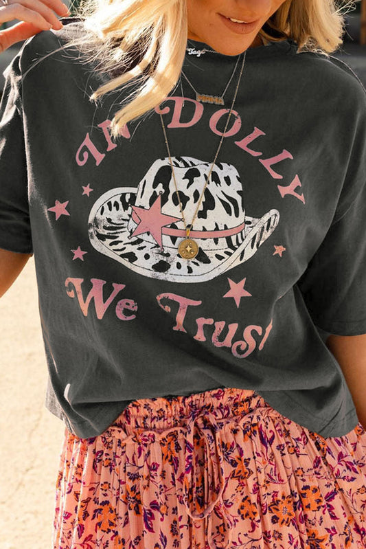 IN DOLLY WE TRUST Cropped Tee