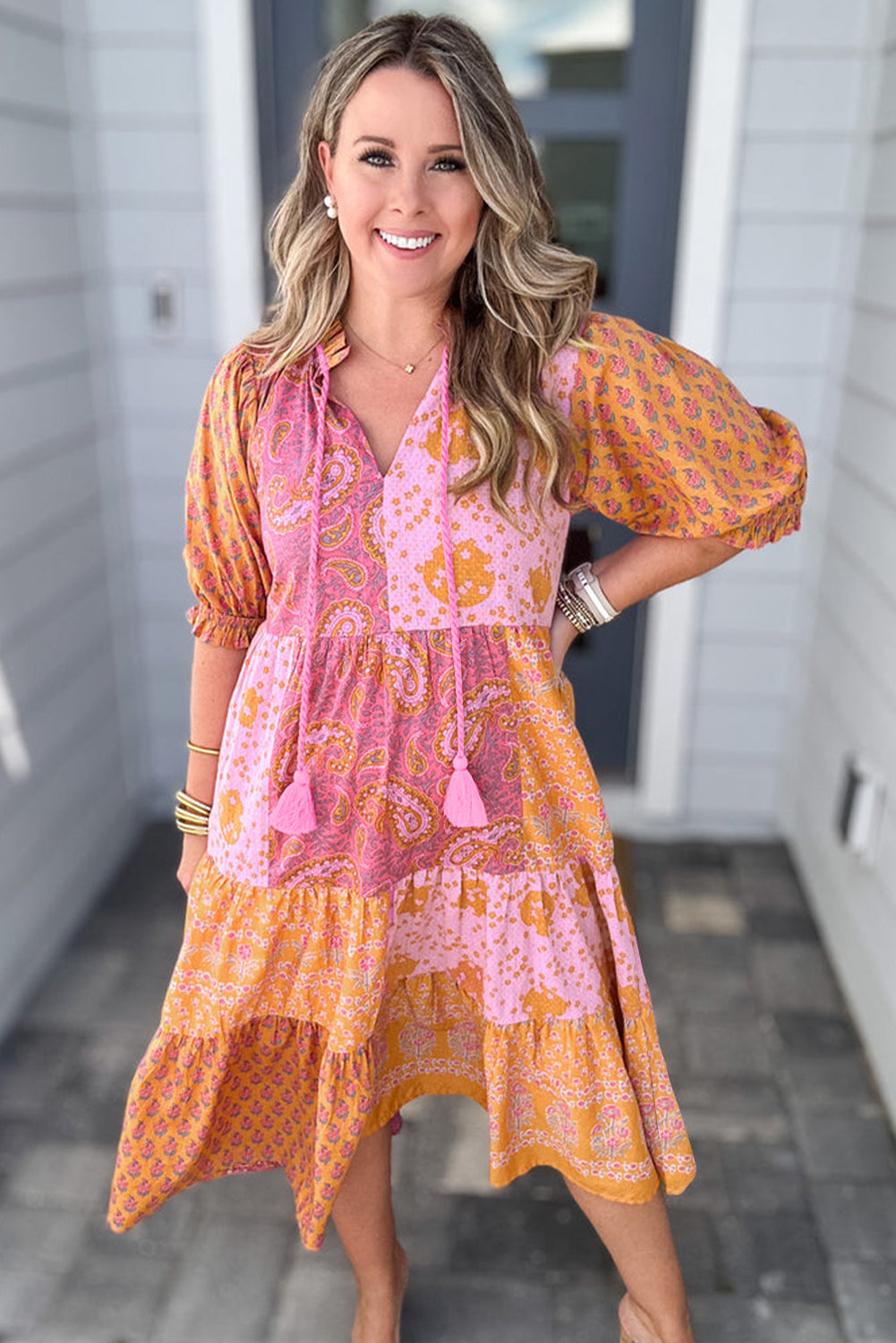 Sunset Paisley Dream Maxi Dress