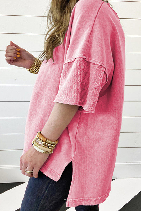 Cotton Candy Drop Sleeve Tee