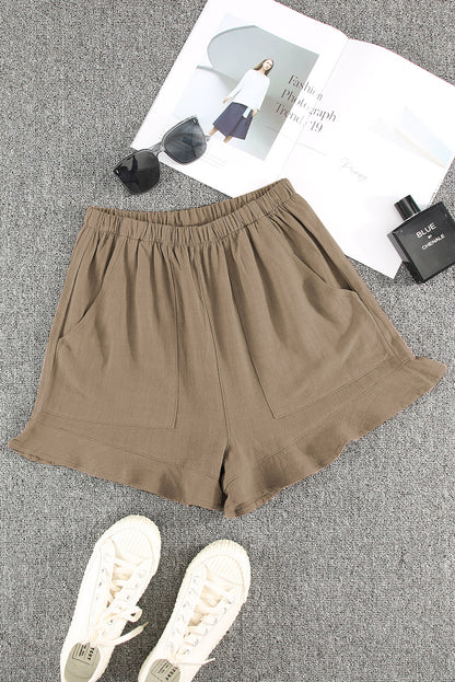 Ruffled Pocket Shorts