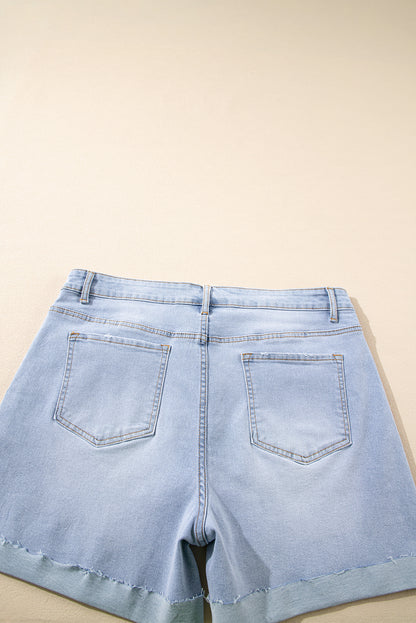 Light Wash Denim Shorts